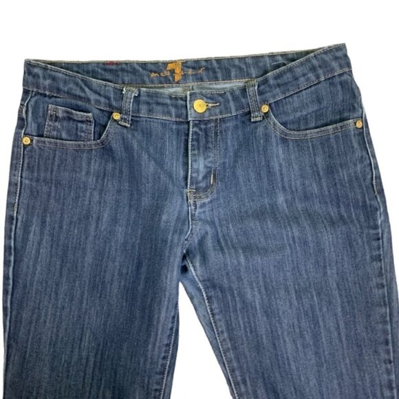 7 For All Mankind Low Rise Bootcut  Jeans - Picture 4 of 7